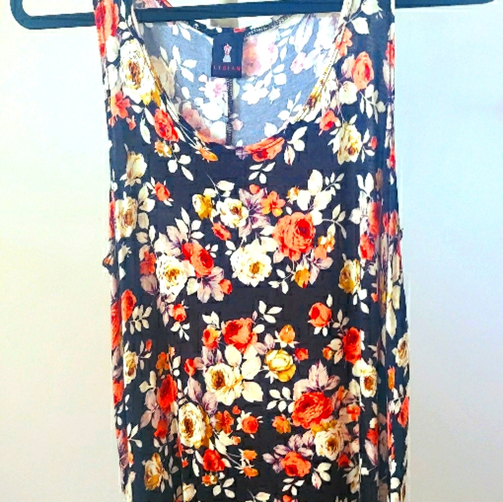 Long floral tank